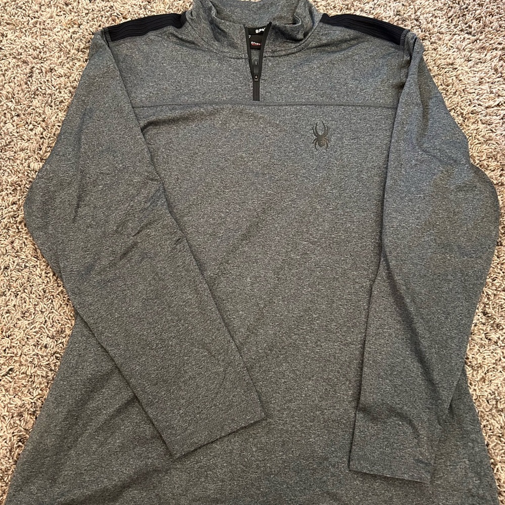 Spyder Gray Quarter-Zip Pullover